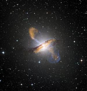 ESO/WFI (Optical); MPIfR/ESO/APEX/A.Weiss et al. (Submillimetre); NASA/CXC/CfA/R.Kraft et al. (X-ray)